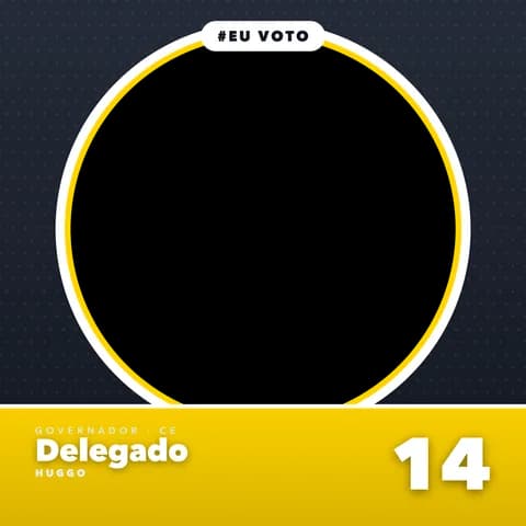 Delegado Huggo Moldura Metade 1